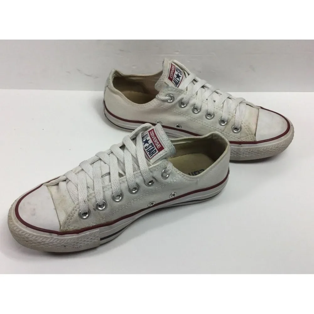 Converse All Star Chuck Taylor Low Top Sneakers M7652 White Mens Size 5‎ Women 7